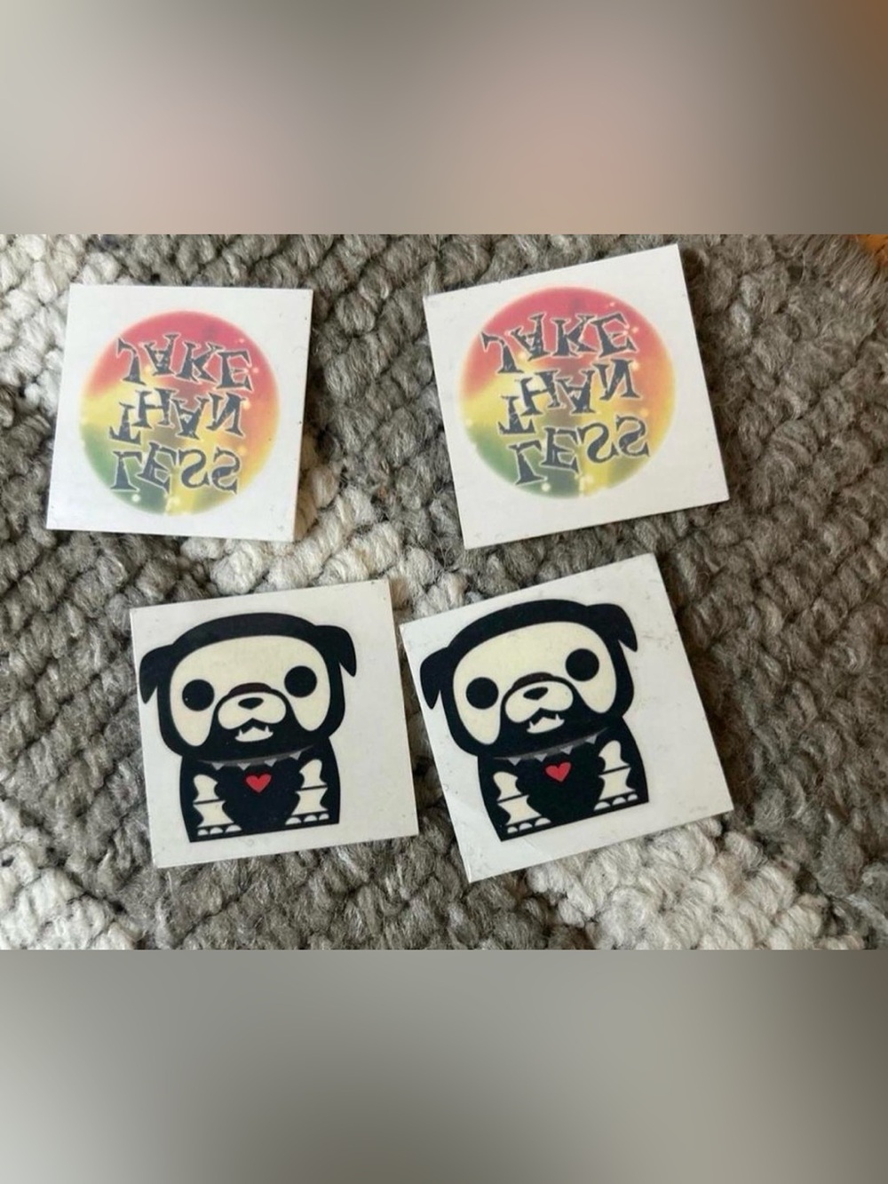 Skelanimals / Less than Jake temporary tattoos emo y2k